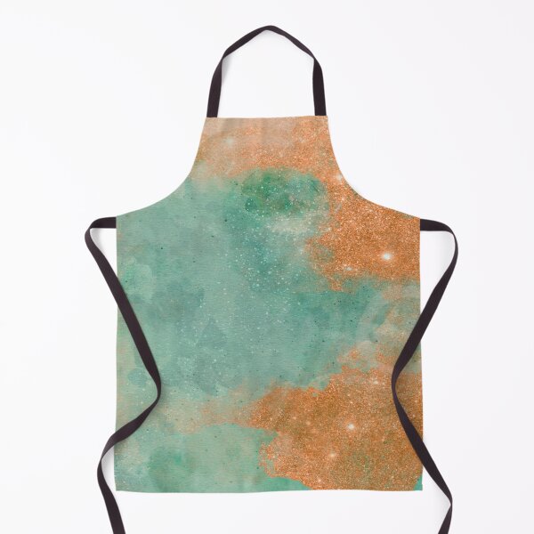 Item preview, Copper and Teal Glitter Abstract Design designed and sold by TheJoyfulLilyCo.