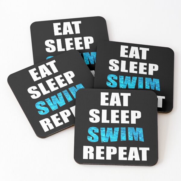 Item preview, Eat Sleep Swim Repeat designed and sold by cannevas.