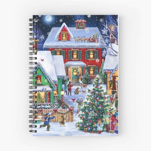 Item preview, Colorful Winter Houses designed and sold by Halcyon-Studio.