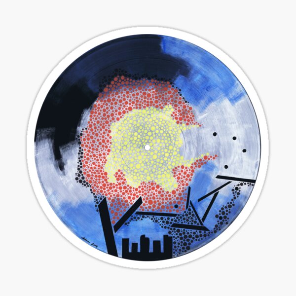 The Colorado Vinyl Record Painting Glossy Sticker