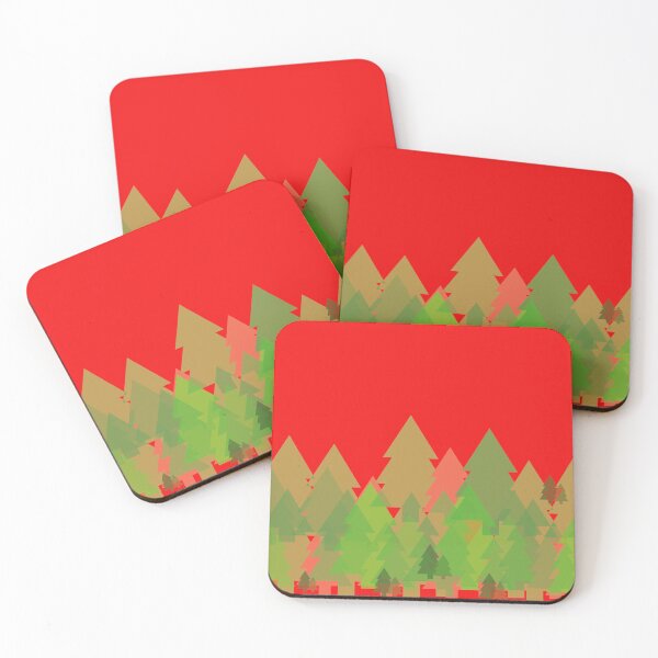 Item preview, Green Pine Forest with Red designed and sold by AlteredAtelier.