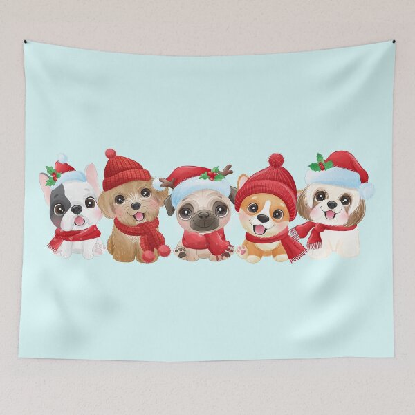 Item preview, Five Christmas Puppies designed and sold by mattpanta.