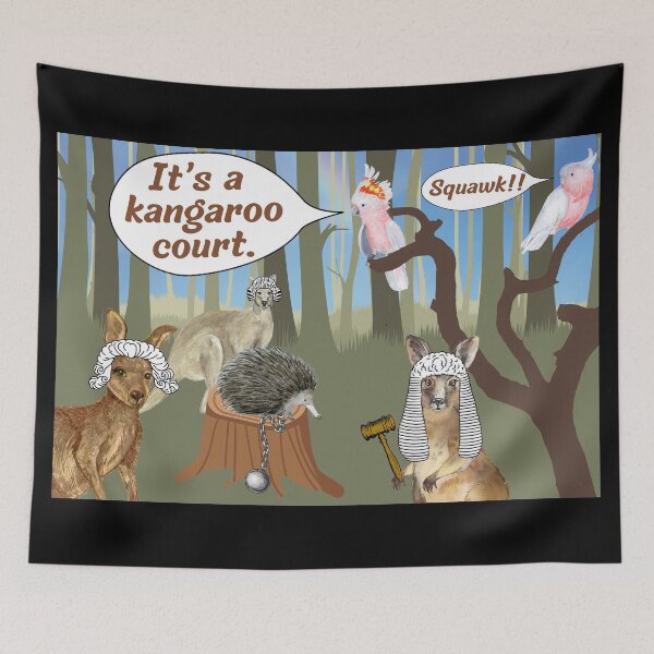 Item preview, Kangaroo court idiom law and order designed and sold by bushwombat.
