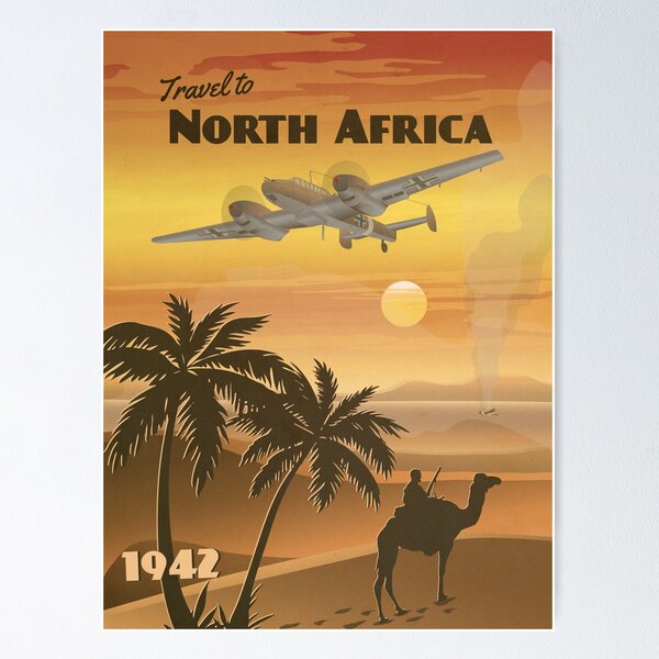 Item preview, North Africa 1942 - Western Desert Travel Poster designed and sold by The War Effort.