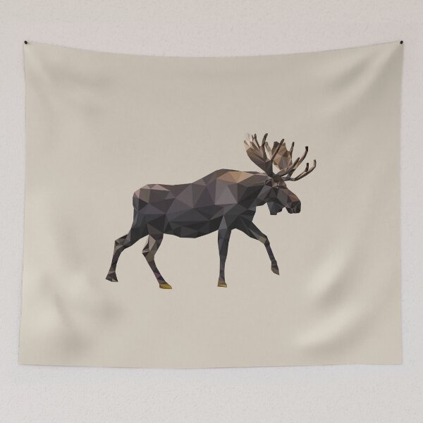 Item preview, Geometric moose designed and sold by Vectoraw.