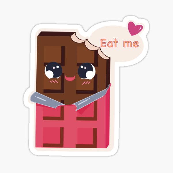 Sticker mural tablette chocolat - Sticker A moi Etiquette