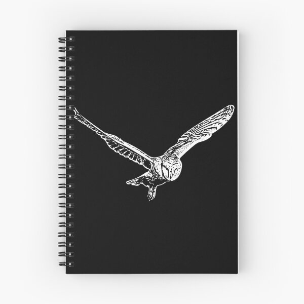 Item preview, Barn Owl Flying White Print designed and sold by designsasstultd.