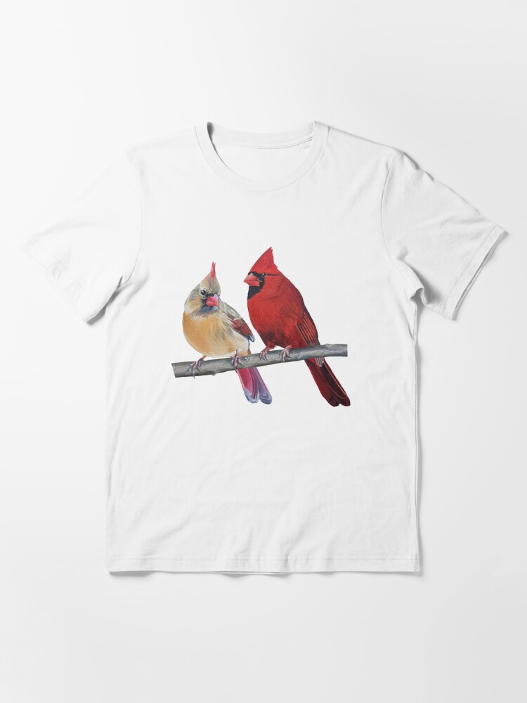 Male Cardinal Essential T-Shirt for Sale by sylvanmist