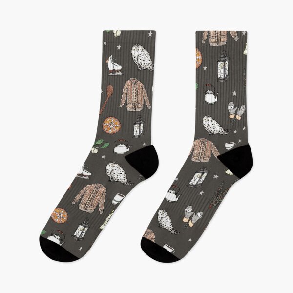 Item preview, Cozy Cozy Pattern (espresso background) designed and sold by Jordyn St. John.