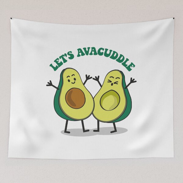 Item preview, Lets Avacuddle - funny avocado designed and sold by OffbeetShirts.