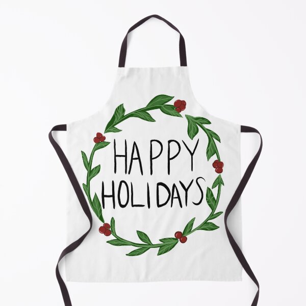 Item preview, Happy Holidays Holly Wreath designed and sold by gianna intrieri.