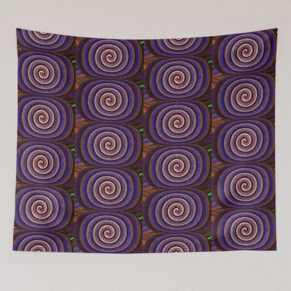 Item preview, Janca Purple Sprial Oval Abstract Design #32 designed and sold by Tom Janca.