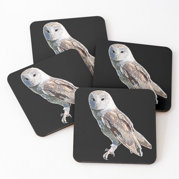 Item preview, Barn Owl White Alternate Print designed and sold by designsasstultd.