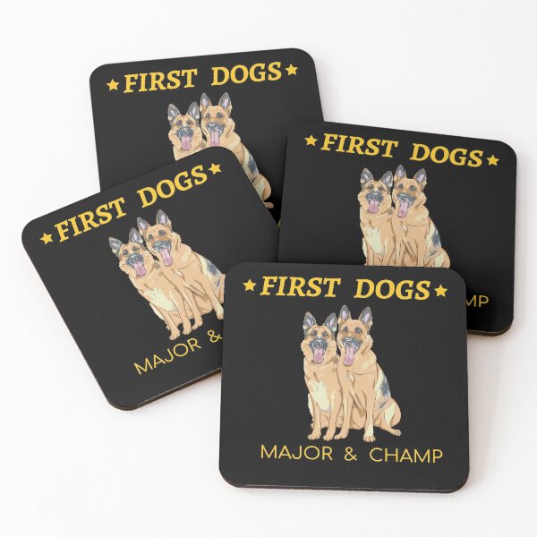 Item preview, first dogs, funny gift,german Shepherds designed and sold by makoul.