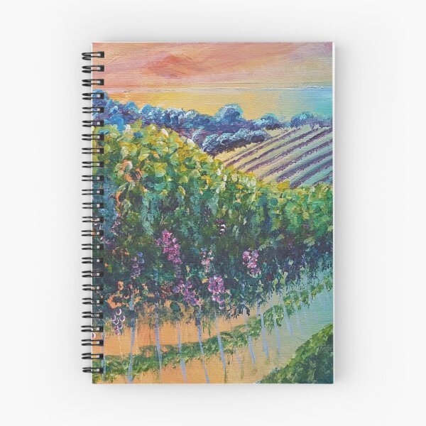 Item preview, Colourful Vineyard Landscape designed and sold by ArtDesignsByNat.