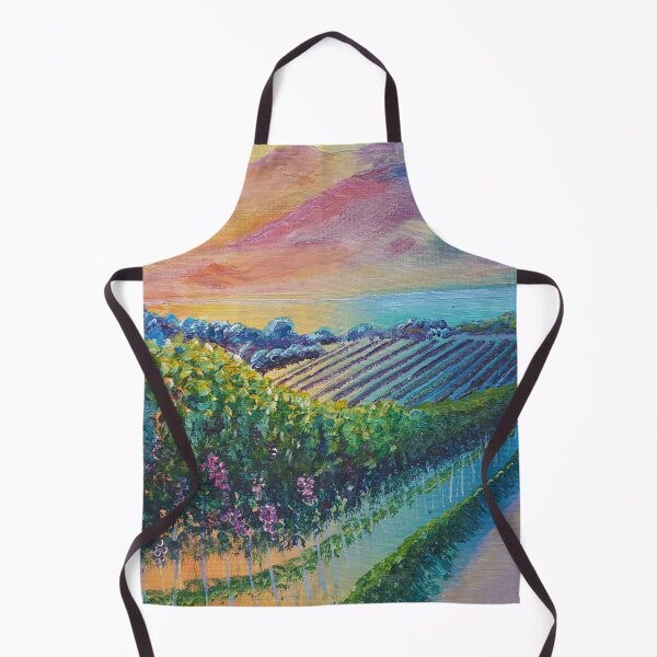 Colourful Vineyard Landscape Apron