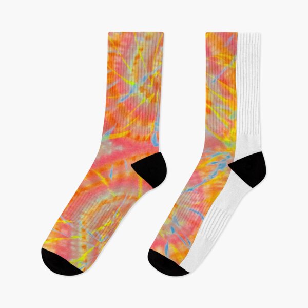 Item preview, 2 Spiral Tie Dye And Spray Paint Design, Pink, Orange, Red, Blue  designed and sold by Andrew Morrell.