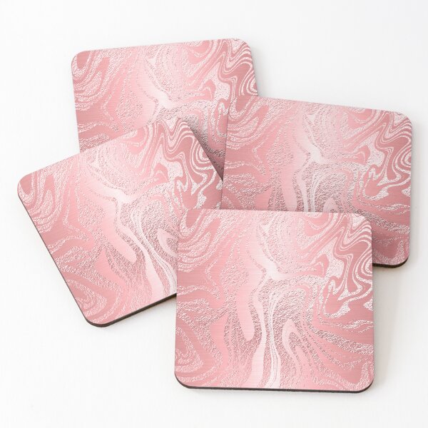 Artikelvorschau, Pale Rose Pink Metallic Marmor Design entworfen und verkauft von Lucky-Town-Art.