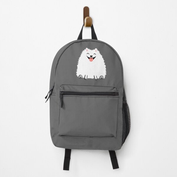 Item preview, Happy White Pomeranian | Cute Fluffy Cartoon Dog designed and sold by Jenn Inashvili.
