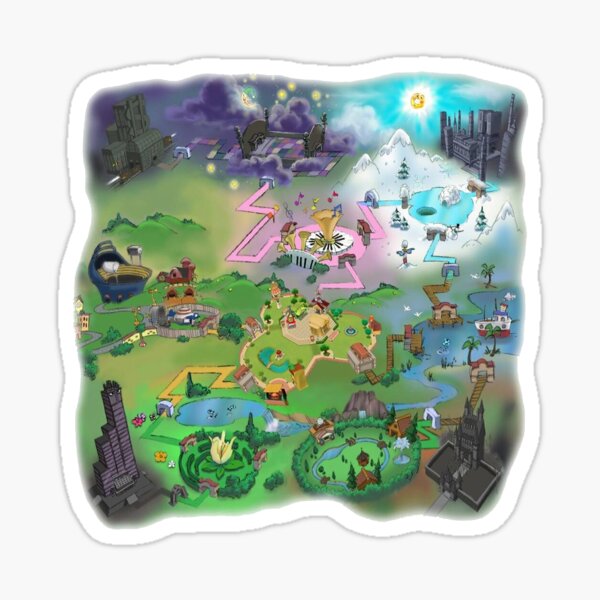 Item preview, Toontown Map designed and sold by Lindstree ✿.