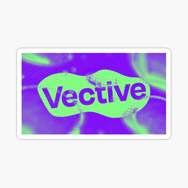 Soft Purple and Green - Vective Sticker