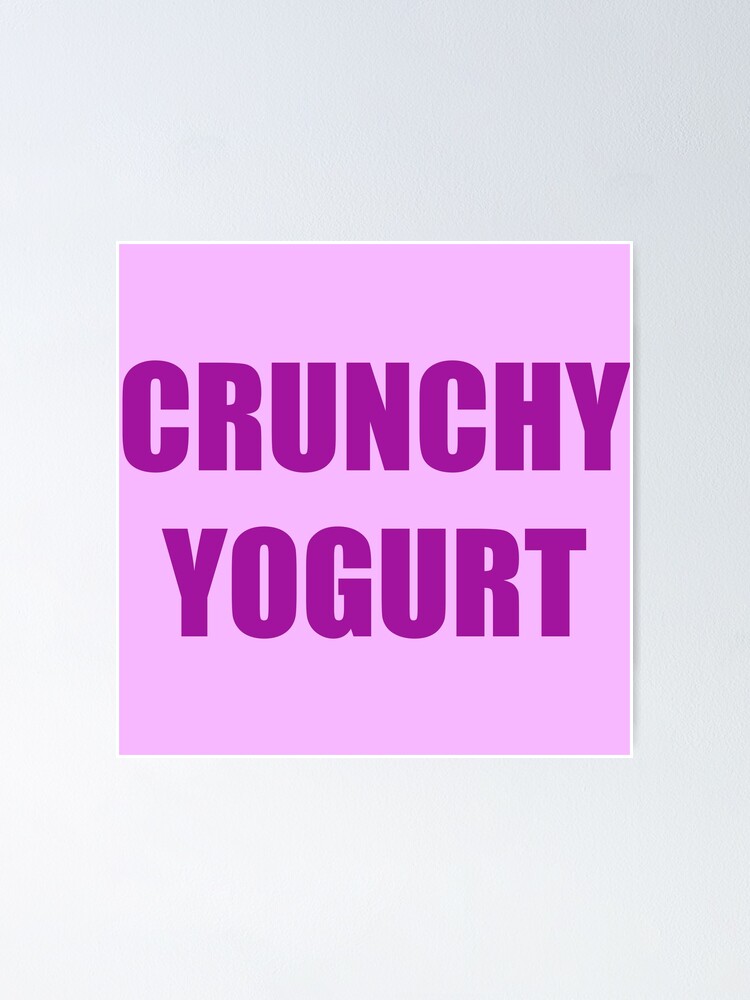 "Crunchy Yogurt iCarly Penny Tee" Poster by voidstickers Redbubble