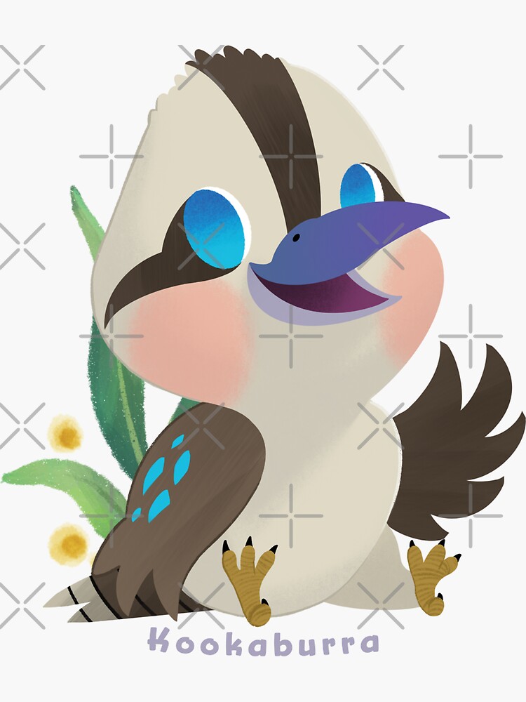 "Australian Kookaburra " Sticker for Sale by MvuuStudio Redbubble