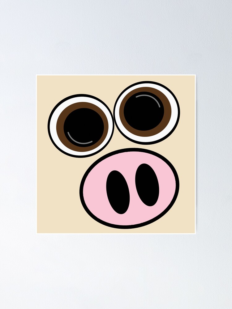 Eyes and snout of a cartoon cow Eyes and snout of a cartoon cow
