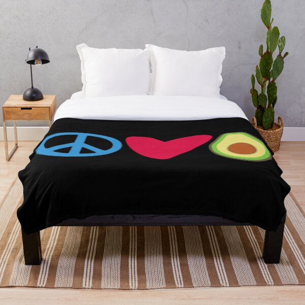 Artikelvorschau, Frieden, Liebe, Avocado – Geschenk für Avocado-Liebhaber entworfen und verkauft von VintageMashup.