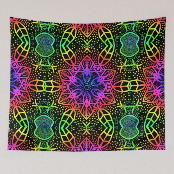 Item preview, Rainbow floral bloom and patterns designed and sold by ShiraiTKDesigns.