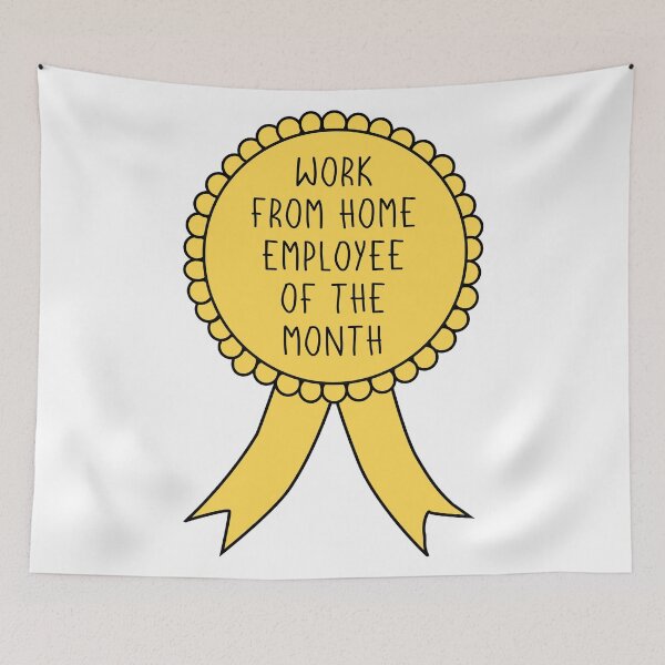 Item preview, Work From Home Employee Of The Month Medal designed and sold by Zooone.