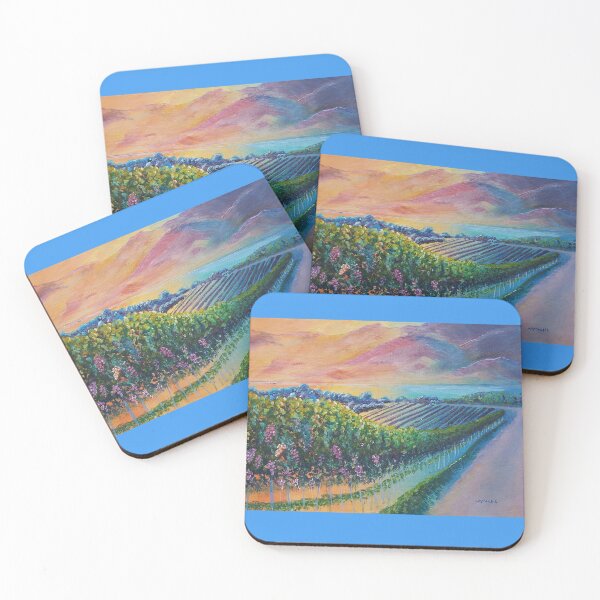Item preview, Colourful Vineyard Landscape designed and sold by ArtDesignsByNat.