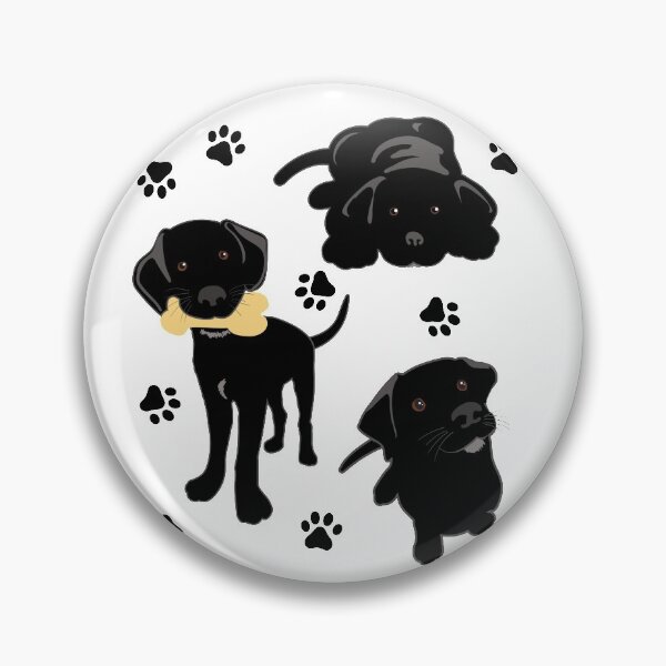 Aperçu de l'œuvre Chiots de laboratoire noir créée et vendue par DesignCats.