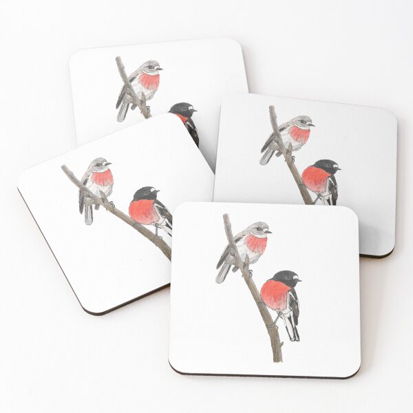 Item preview, Scarlet Robins drawing designed and sold by LittleWrenArt.