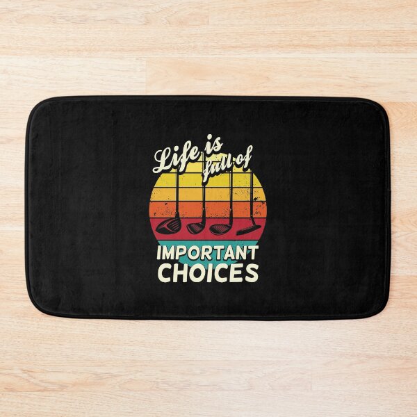 Item preview, Life is Full of Important Choices Golf Player, Vintage, Funny, Putting, Golf Lover, Enthusiast, Golf Sport designed and sold by ibeargifts.