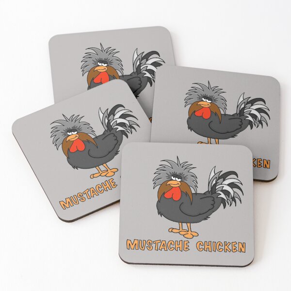 Item preview, Mustache Chicken designed and sold by MustacheChicken.
