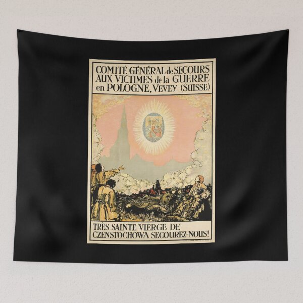 Item preview, retro vevey comite general de secours aux victimes de la guerre en pologne  vintage reclame designed and sold by CorasPosters.