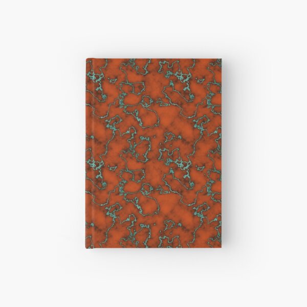 Orange Marble | Green Foil Hardcover Journal