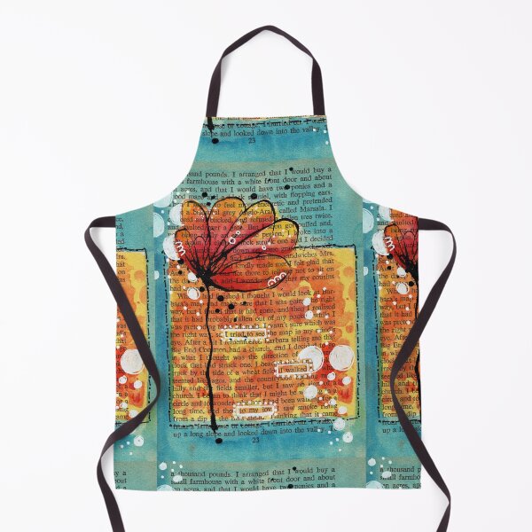 Item preview, Dotty flower on script  designed and sold by Deb Webb.