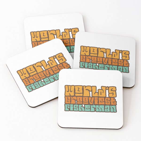 Item preview, World's Grooviest Fisherman - Colors 70s designed and sold by Kaos Urbanwear.