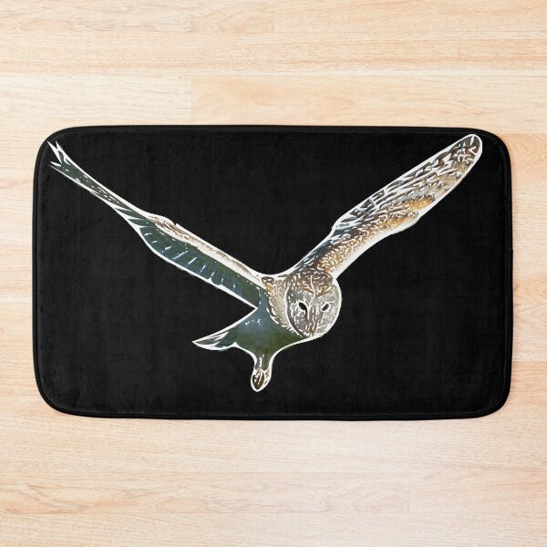Item preview, Barn Owl Flying White Alternate Print designed and sold by designsasstultd.