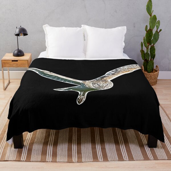 Item preview, Barn Owl Flying White Alternate Print designed and sold by designsasstultd.