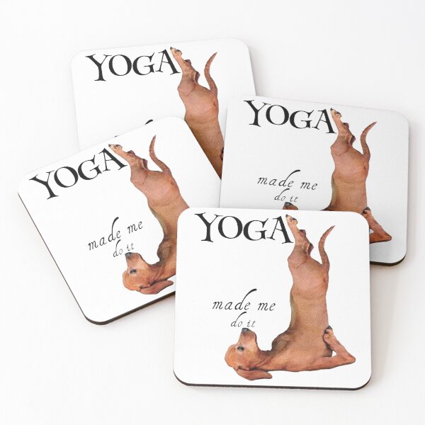Item preview, YOGA MADE ME DO IT: THE DOG WHO LOVES TO DO YOGA designed and sold by safiel5.
