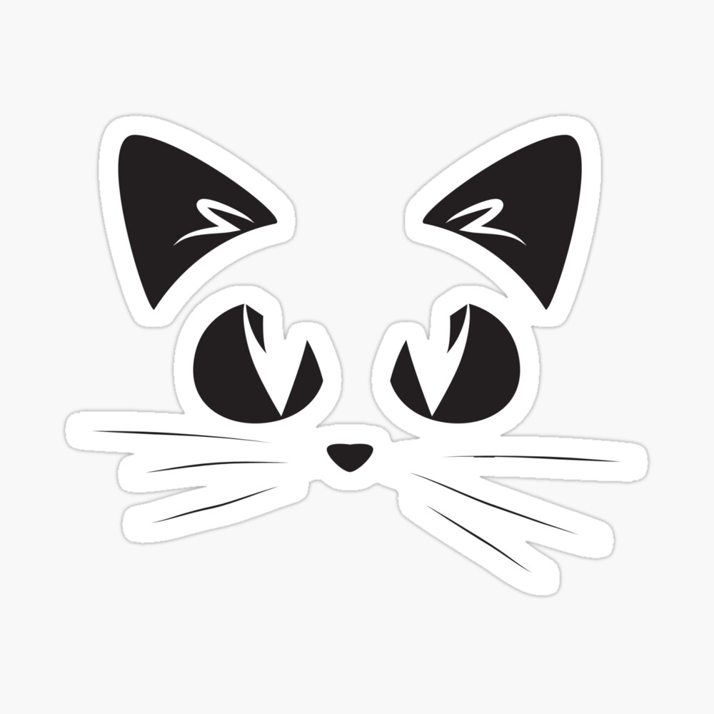 Cute Cat Drawing Face