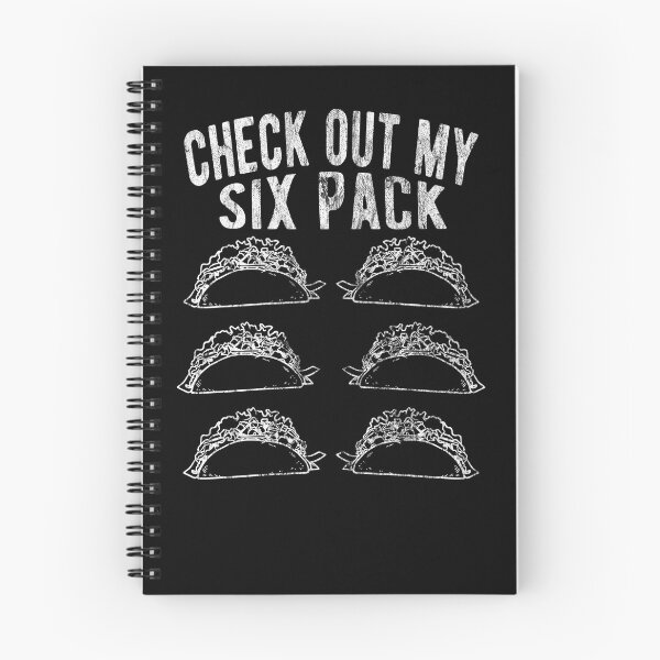 Item preview, Funny Taco Lovers Check Out My Six Pack Funny Fitness Quote designed and sold by T-minus.
