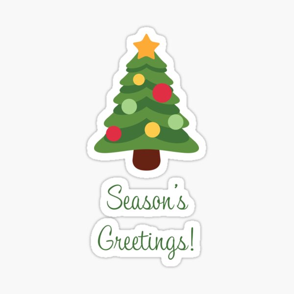 Happy Holiday Christmas Tree Emoji #10 Vinyl Decal Sticker – Shinobi  Stickers