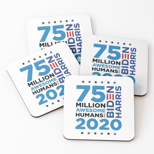 Item preview,  75 Million Awesome Humans for Biden-Harris designed and sold by HeraAndKosmos.