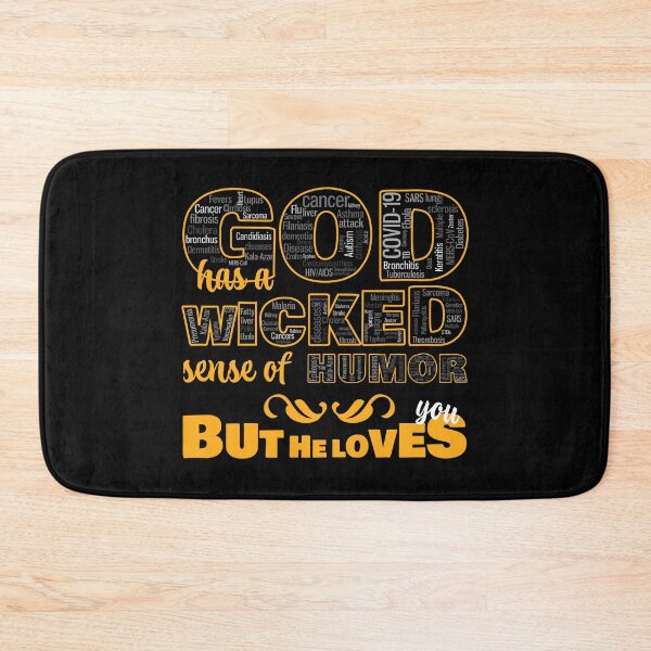 Item preview, God Wicked Humor but He Loves You Transparent designed and sold by James-Kaft.