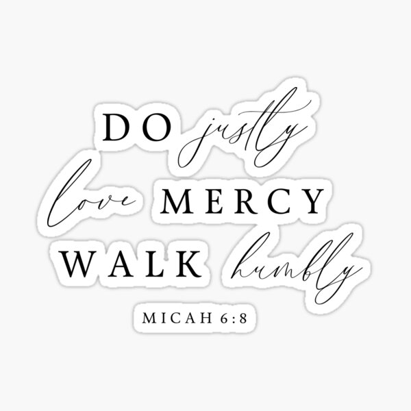 Vista previa del artículo con la obra «Miqueas 6: 8 Versículo de la Biblia», diseñado y vendido por RachelDoss.