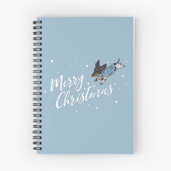 Aperçu de l'œuvre Joyeux Noël Teckel Piebald Brindle créée et vendue par Reiyankhairina.